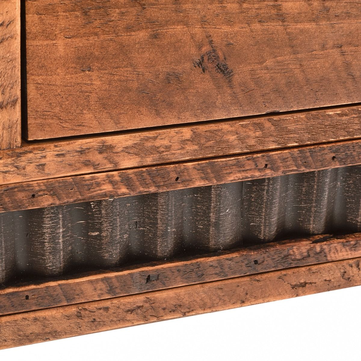 Rustic Corrugated Drawer Barnwood Lingerie Chest