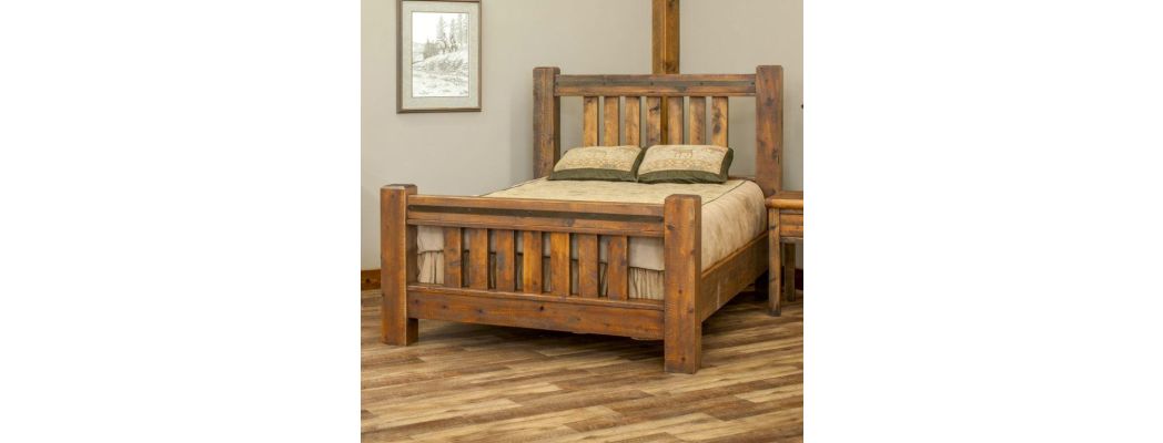 Sawmill Spindle Barn Wood Bed