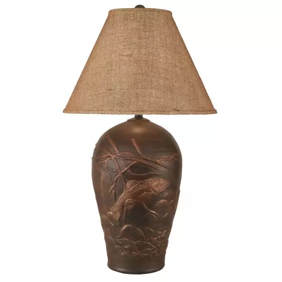 Large bronze table lamp on sale