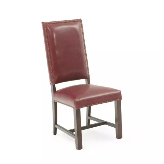 Solid Wood Upholstered Leather Dining Chair