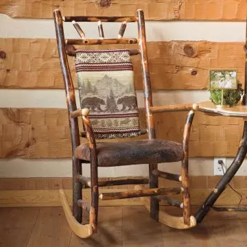 Rustic glider chair shop