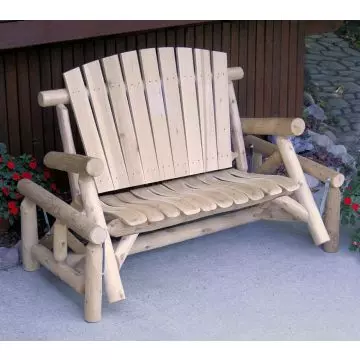 Lakeland mills cedar shop log rocking chair