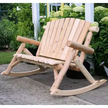 Outdoor log rockers 2025