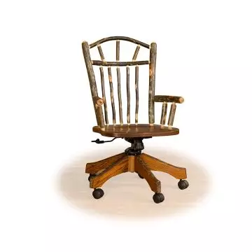 Rustic desk on sale and chair