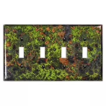 Rustic 4 Light Switch Covers with Wildlife & Western Themes