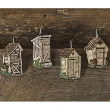 Park Designs Outhouse Shower Curtain Hooks