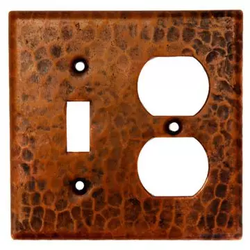 Metal Light Switch Plate Outlet Cover Image of Copper Sheet MET019 
