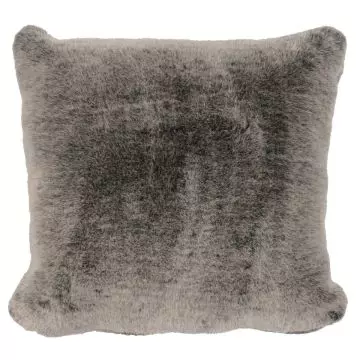 Grey fur pillow cheap