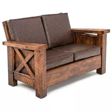 Log loveseat deals