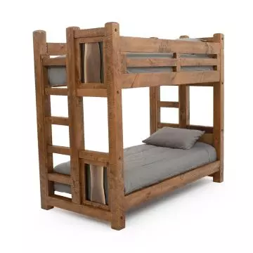 Rustic pine shop bunk beds
