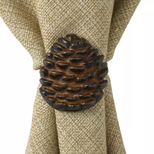 Rustic Lodge Pinecone Napkin Rings