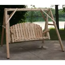Contoured Comfort Country Garden 5 ft Log Yard Swing