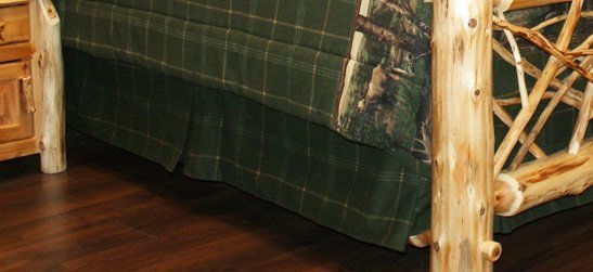 Rustic Bedskirts for Lodge, Cottage & Cabin Beds