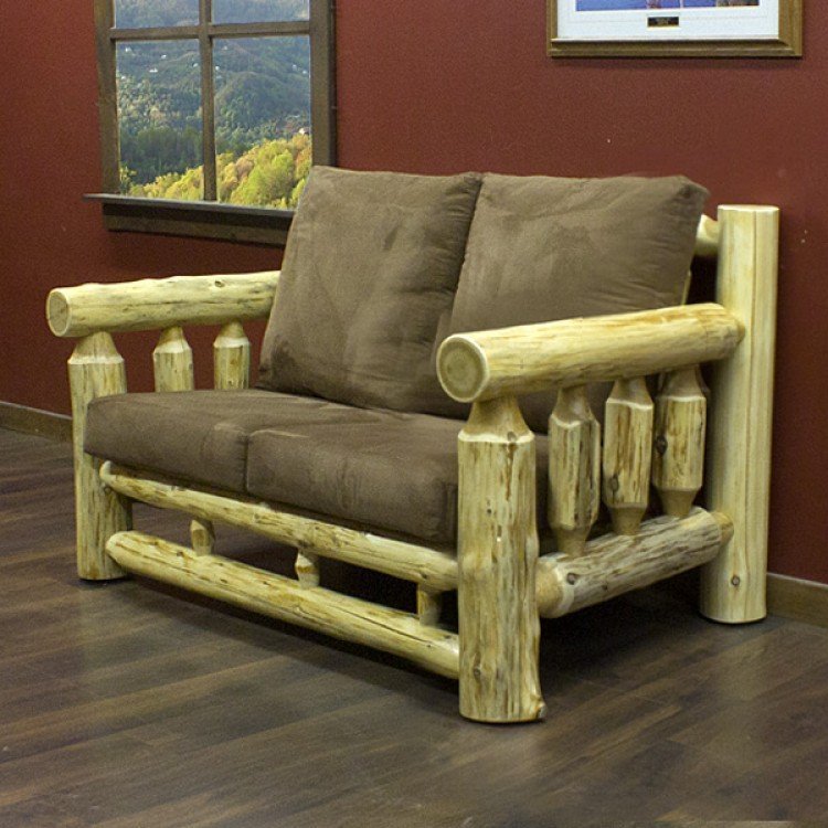 Log loveseat deals