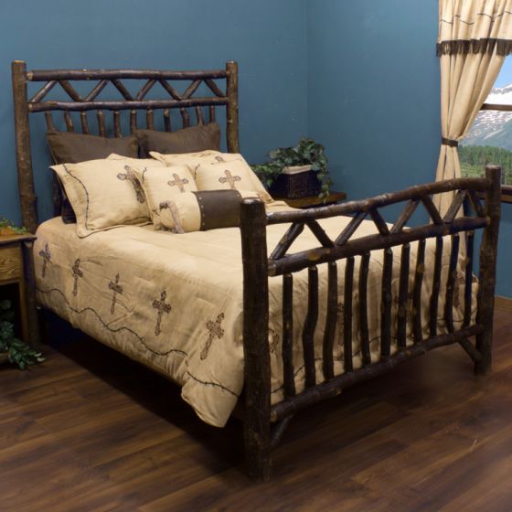 Real Hickory Arizona Log Bed