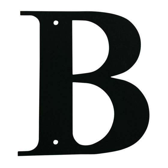 Wrought Iron House Letter B