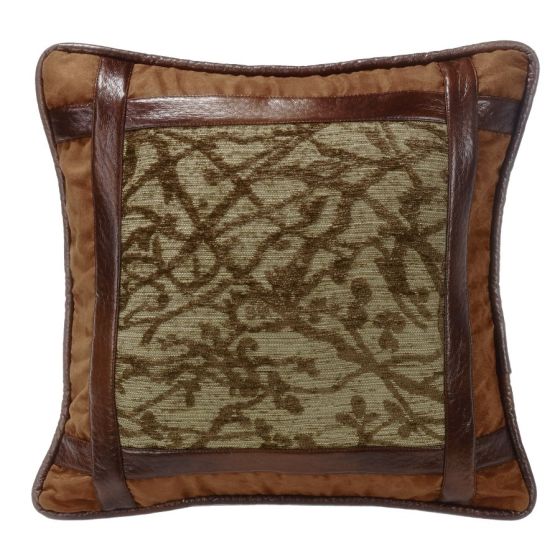Highland Lodge Framed Tree Pillow