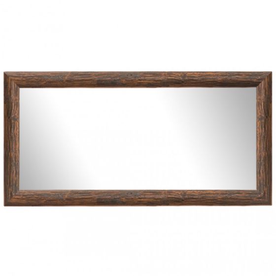 Rustic Log Bathroom Mirror