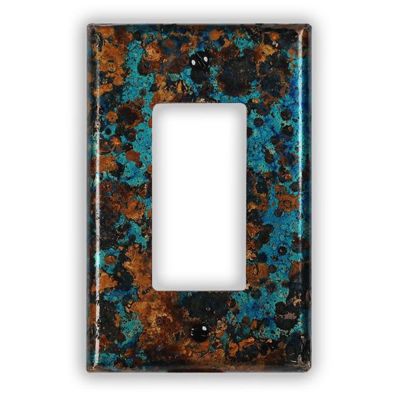 Mystic Topaz 1 Rocker/GFI Copper Switch Plate