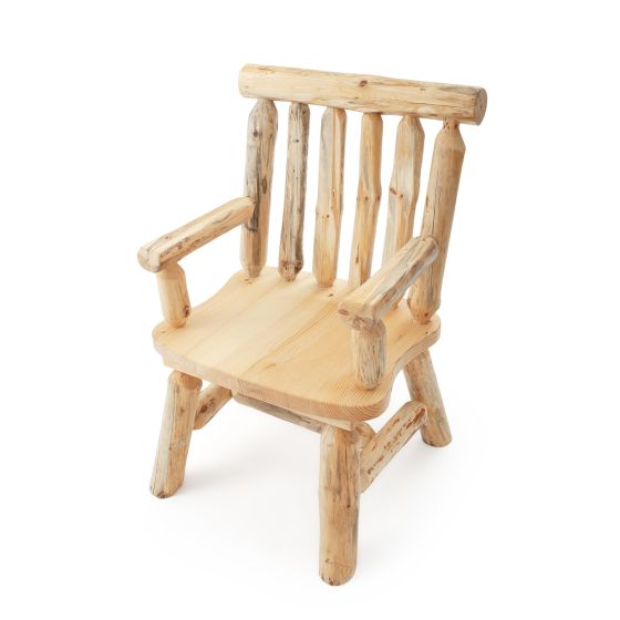 Rustic Pine Log Arm Chair