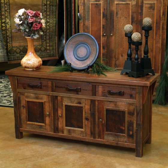 Rocky Creek Rustic Reclaimed Triumvirate Sideboard