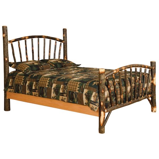 Saranac Hickory Sunburst Log Bed