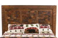 Rustic Brick in the Wall Barnwood Bed