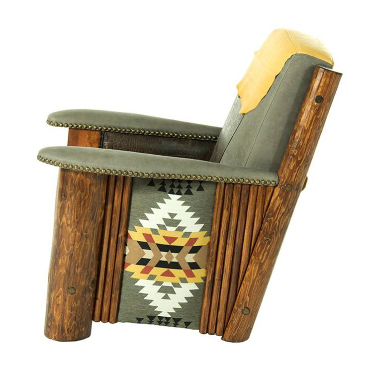 Rustic Log Reading Chair