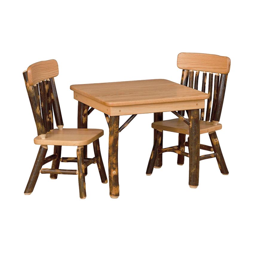 Rustic kids 2025 table and chairs