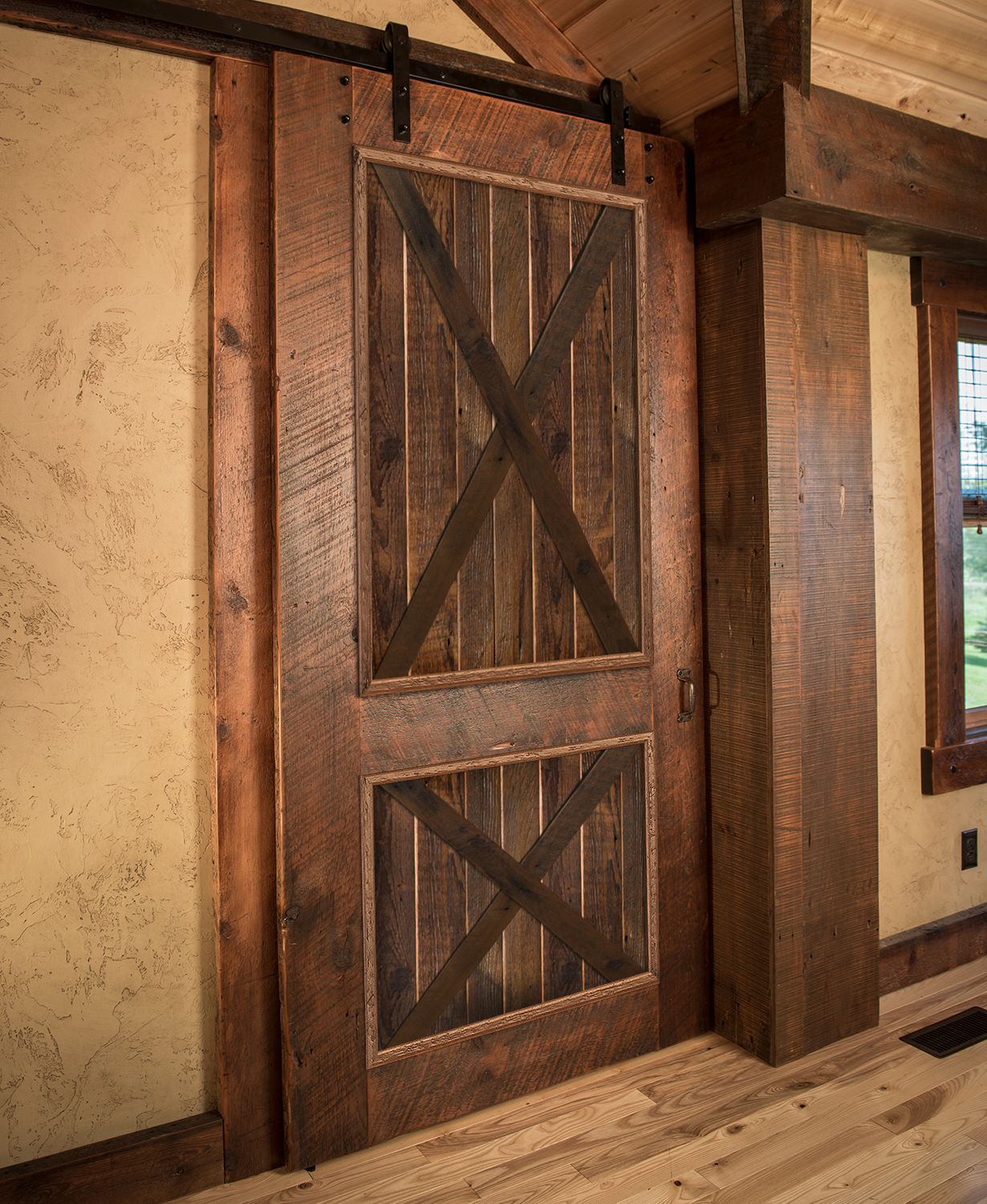 Mission Barn Doors Made of Hickory - Whatman Hardwoods