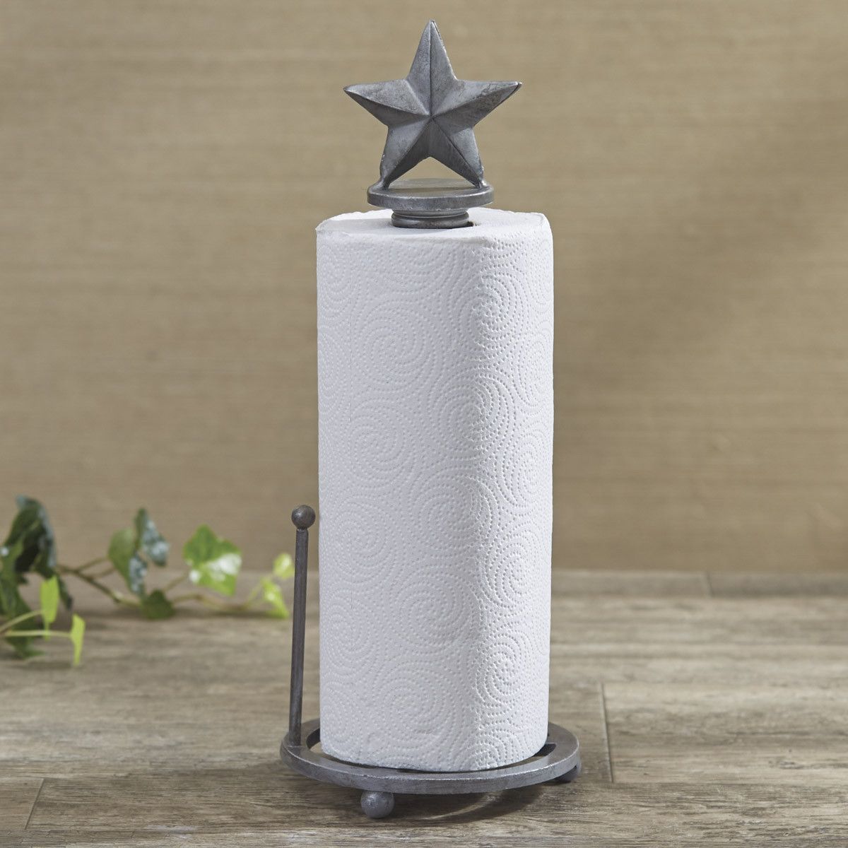 Galvanized Metal Paper Towel Holder