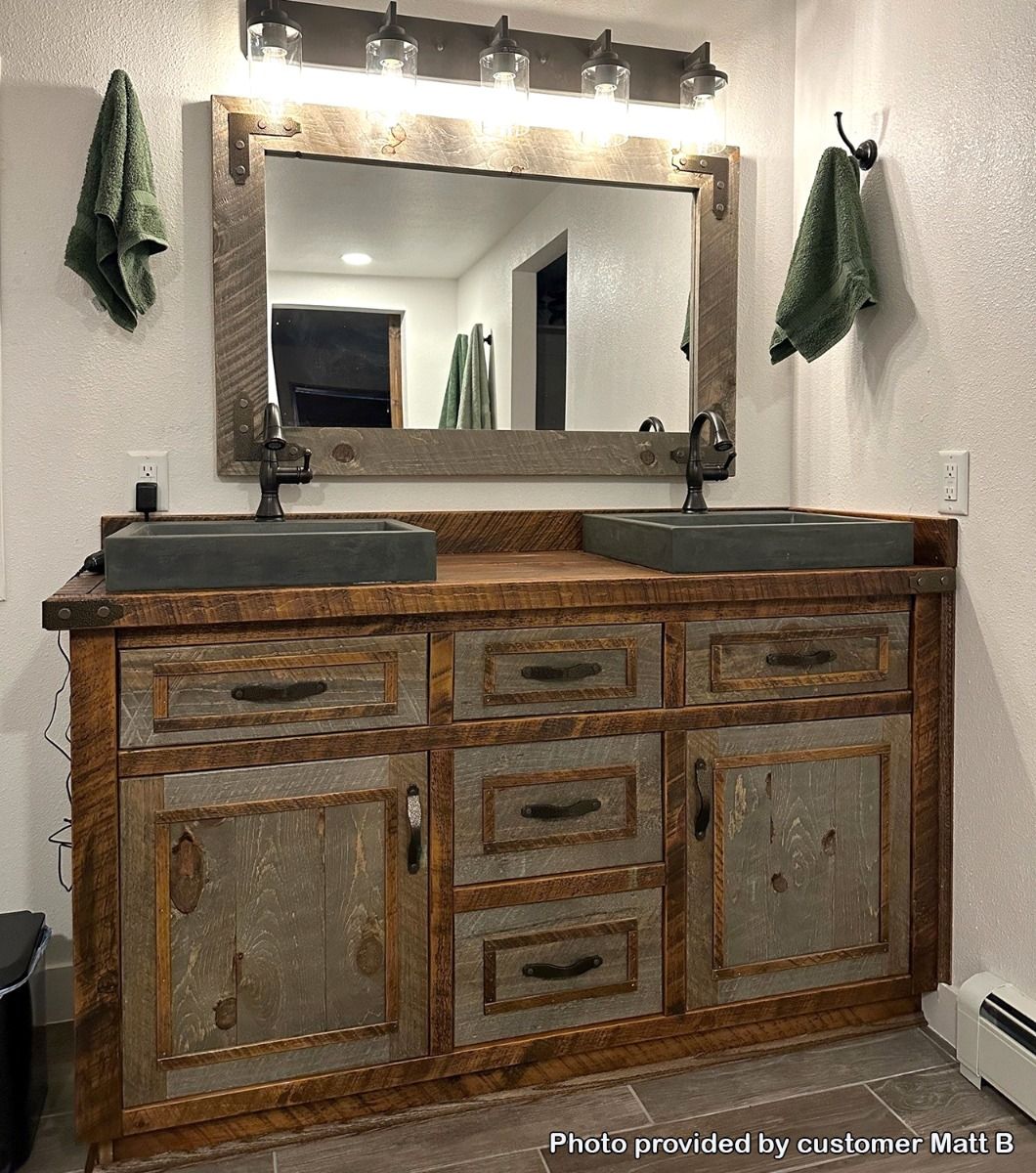 Rustic DIY Wood Vanity - Lemon Thistle