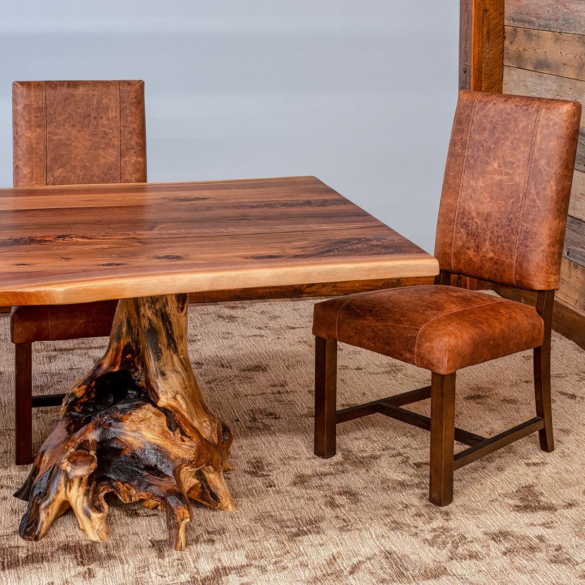 Upholstered Leather Dining Chair
