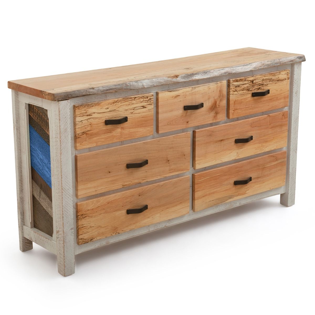 Vintage 5-Drawer Wooden Desk Organizer - Craft Storage Drawers - Rustic  Shelf Dr