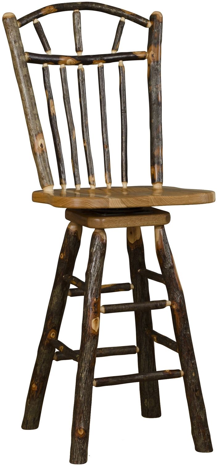 Rustic hickory bar stools on sale