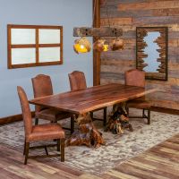 Bristol Dining Chair - Bomber Jacket Brown Top Grain Leather