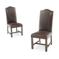 Bristol Dining Chair - Burnt Umber Cypress Leather