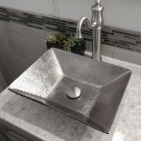 Installed 1.5" Non-Overflow Pop-up Bathroom Sink Drain - Brushed Nickel