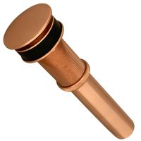 1.5" Non-Overflow Pop-up Bathroom Sink Drain - Polished Copper