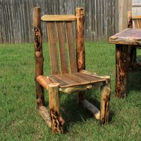 Aspen and Barnwood Chair in Clear Finish