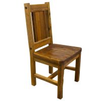 Timber Frame Barn Wood Dining Chair - Side Chair - Wood Seat Unavailable