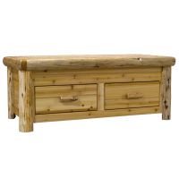 Cedar Lake 2 Drawer Coffee Table with Elevating Top