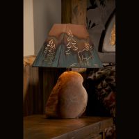 Moose Shade with Turquoise Inlay Base