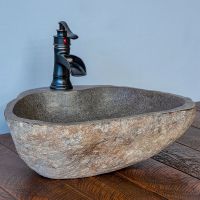 Deck Mount Stone Sink & Faucet Package