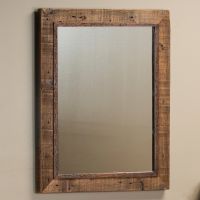 Reclaimed Barnwood Mirror--Clear Finish