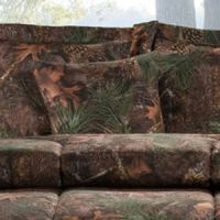 Mixed Pine Camouflage Throw Pillow 