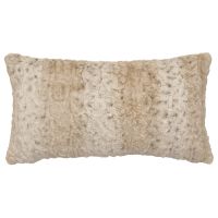 Pearl Leopard Cuddle Fur Rectangle Decor Pillow
