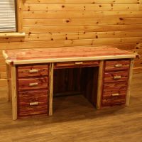 Rust Valley Red Cedar Executive Desk 