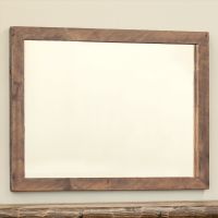 Rustic Chevron Barnwood Vanity