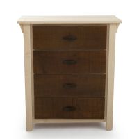 Rustic Antiqued Chest of Drawers - 4 Drawers